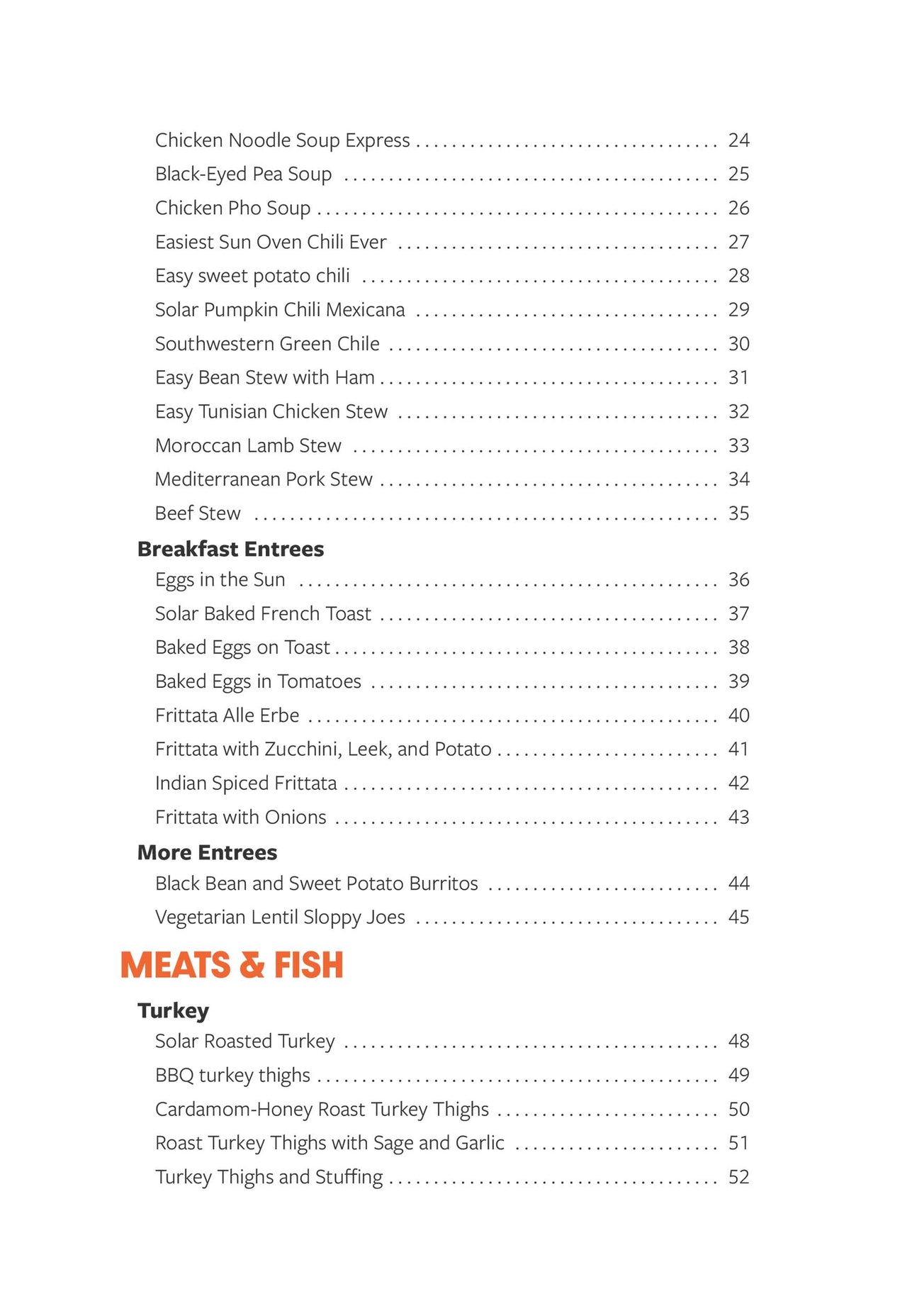 Table of Contents page 2